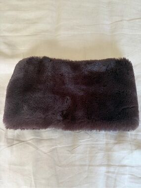J. McLaughlin Brown Faux Fur Neck Warmer Cowl Scarf